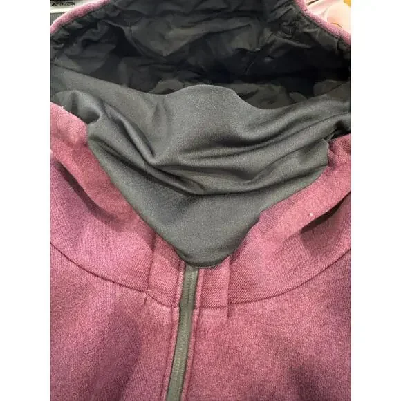 Jumpman Nike Mens Burgundy Fleece Full Zip Layered Jacket Sz XXL